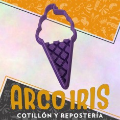 Cortante Cookies Helado Cucurucho Xu - Plastico
