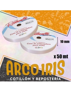 Cinta 10 X 50 Ribbonette Blanco - Polipropileno