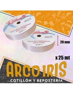 Cinta 20 X 25 Ribbonette Blanco - Polipropileno