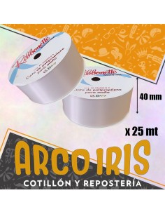 Cinta 40 X 25 Ribbonette Blanco - Polipropileno