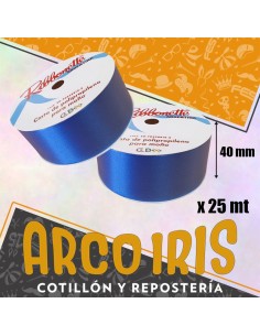 Cinta 40 X 25 Ribbonette Azul - Polipropileno