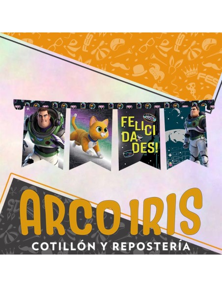 Lightyear Banderin Feliz Cumpleanos Xu - Articulado Buzz