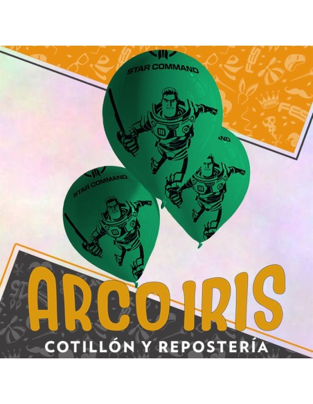 Lightyear Globos Premium X 6 - Latex 12 Impresion Total Buzz