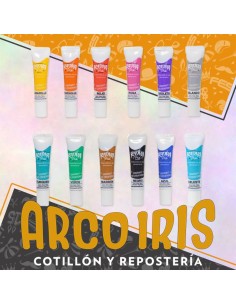 Colorante En Gel Surtido X 12 - 15 Gr Radha Caja De 12 Pascua