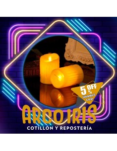 Luminoso Velon 10 Cm Con Efecto Llama Xu +6-5% Led Promo Por Cantidad