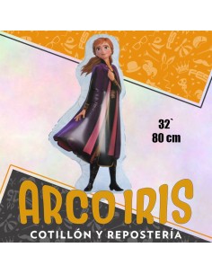 Mylar 32 Personaje Frozen Metal Xu - 80 Cm Ana Globo Metalizado Papel