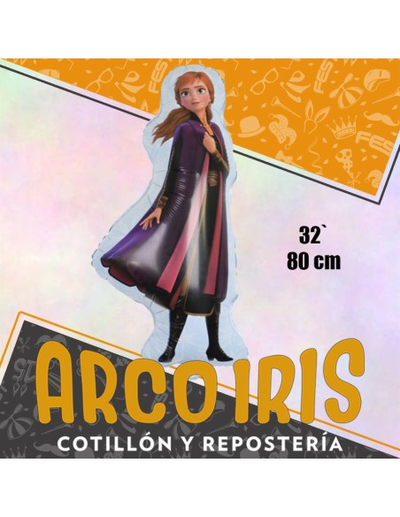 Mylar 32 Personaje Frozen Metal Xu - 80 Cm Ana Globo Metalizado Papel