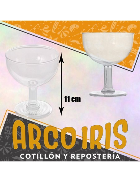 Copa Sidra Cristal Alta 11 Cm X 96 - Caja Pie Cristal Negro