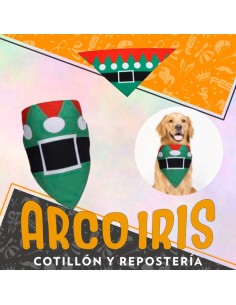 Bandana Canina Elfo Xu - Panuelo Para Mascotas Navidad Party Store