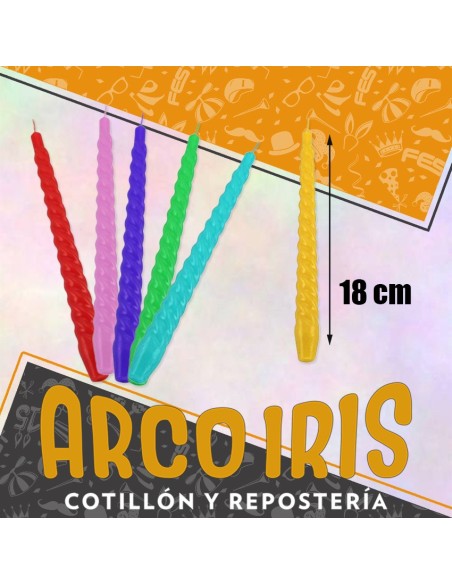 Vela Torneada 18 Cm X 10 - Graciela