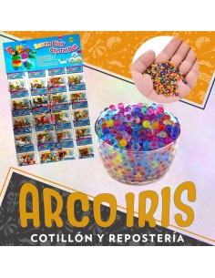 Hidrogel Bolitas X 20 - Blister Seven Color Crystal Ball Con Bichos