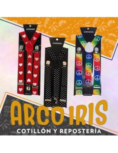 Tiradores Estampados +5-5% Varios Modelos: Animal Print - Lunares - Fantasia - Rayas - Pesos  - Promo Por Cantidad - Suspende