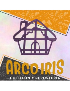 Cortante Cookies Casa Jengibre- Navidad Plastico Violeta