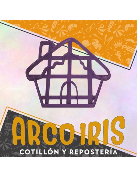 Cortante Cookies Casa Jengibre- Navidad Plastico Violeta