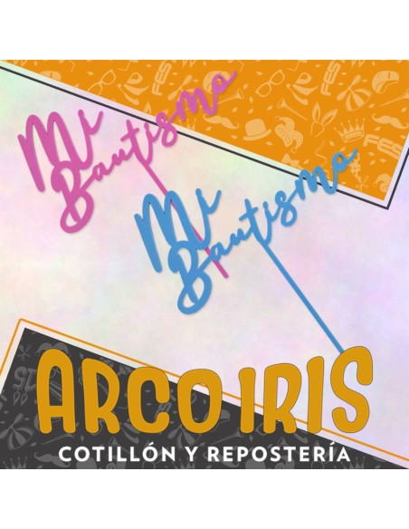 Topper Plastico Mi Bautismo