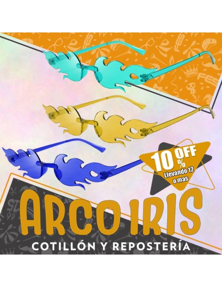 Anteojo Sol Fuego Sin Marco Xu +12-10% - Varios Colores- Promo Por Cantidad