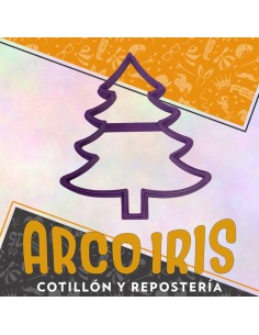 Cortante Cookies Pino Navideno - Navidad Plastico Violeta Pinito