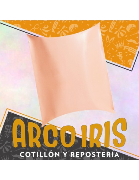 Pinata Carton Lisa Naranja Pastel Xu - Durazno Gold Mundo