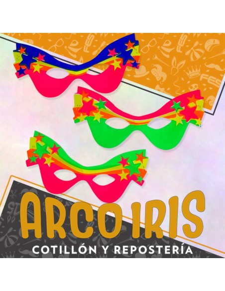 Antifaz Plastico Especial Fluo X 12 - Gape