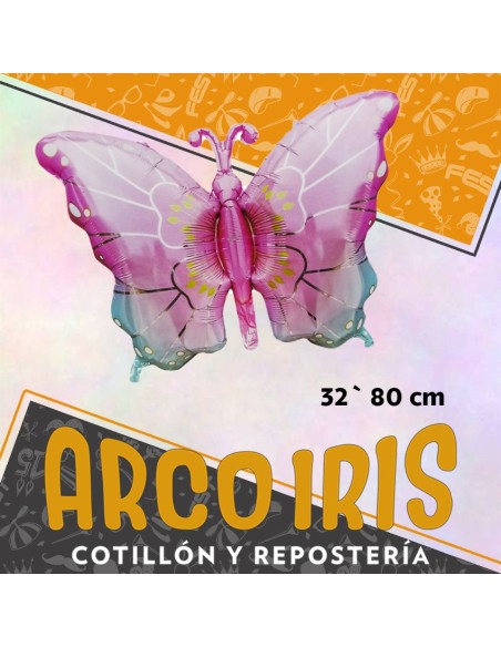 Mylar 32 Mariposa Metal Xu - 80 Cm Globo Metalizado Papel