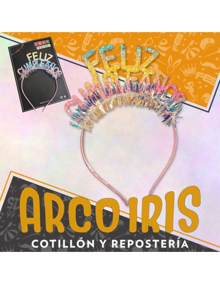 Vincha Forrada Feliz Cumpleanos Goma Eva - Lameta Nice Party