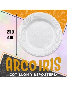 Plato 21.5 Cm Blanco X 50