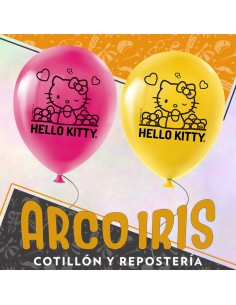 Hello Kitty Globos Premium X 6 Latex 12 Impresion Total