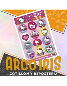 Hello Kitty Stickers 2 X 12 - 24 Stickers Decorativos