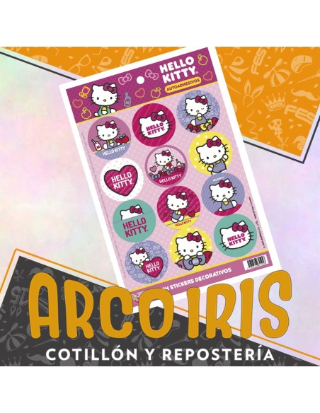 Hello Kitty Stickers 2 X 12 - 24 Stickers Decorativos