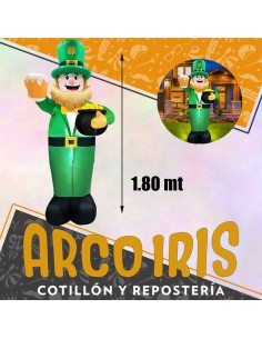Muneco Inflable San Patricio 1.80 Mt - San Patricio Party Store