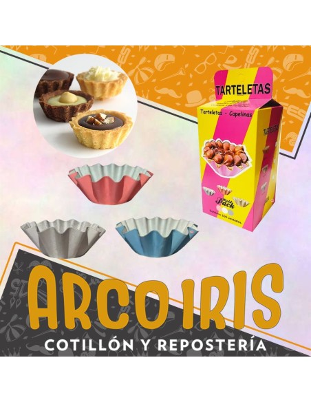 Tarteletas De Papel X 100 - Moldpack Varios Colores Capelinas
