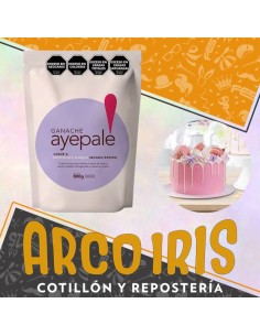 Ganache Ayepale Chocolate Blanco X 800 Gr - Secado Rapido Ideal Para Cerrar Huevo De Pascua