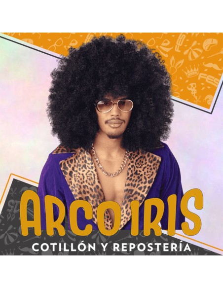 Peluca Afro Negro Super Xxl