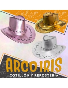 Gorro Cowboy Trenzado Metal - Dorado-plata-rosa Gold