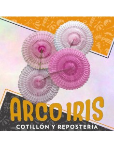 Guirnalda Kit Medallon Rosa X 4 - Diferentes Colores Rondi