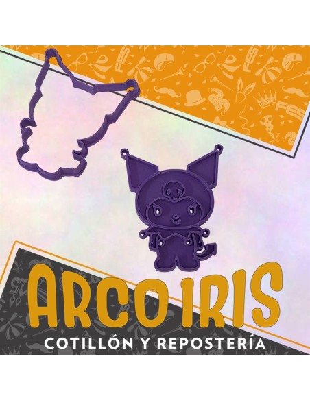 Cortante Cookies Kuromi Xu - Plastico Violeta