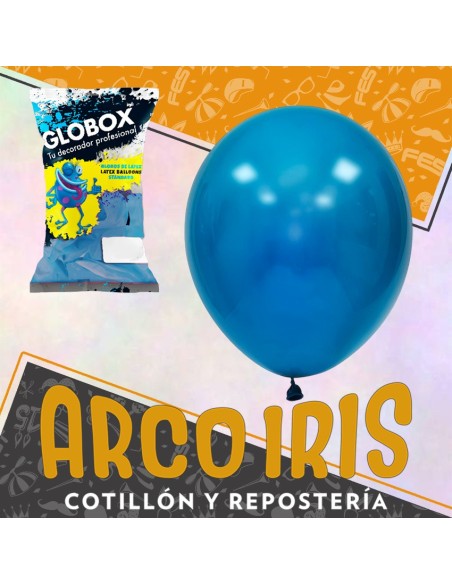 Globo Estandar 12 X 50 - Turquesa Intenso Globox