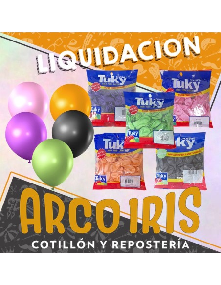 Globo Perlado 5 Tuky X 50 Liquidacion - Varios Colores