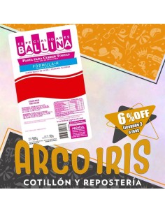Ballina Cubre Color Roja X 500 Gr +3-6% Sabor Dulce De Leche Promo Por Cantidad Sin Tacc