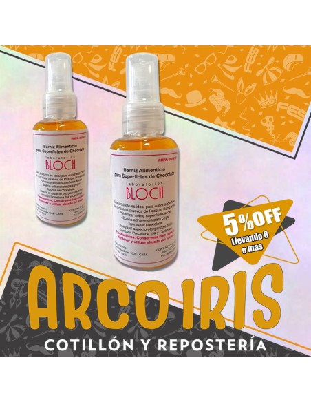 Barniz Alimenticio Frasco 60 Cc Xu +6 -5% Sin Tacc Promo Por Cantidad Pascua Bloch