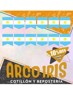 Banderin Bandera Argentina Xu +5-10% Cat2 Promo Por Cantidad Patrio Argentina Mundial Rondi