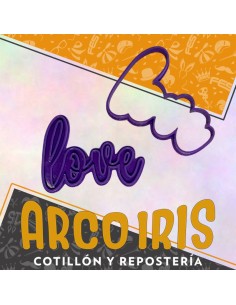 Cortante Cookies Love- Plastico Violeta Valentin