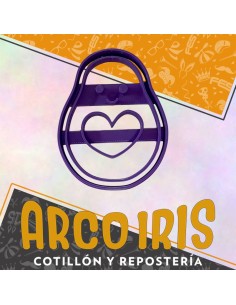 Cortante Cookies Palta Love - Plastico Violeta Valentin