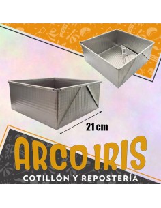 Tortera Cuadrada Alta N. 1 - 21 Cm Torta Dona Clara