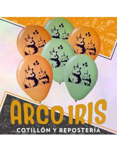 Carpincho Co Globos Premium X 6 - Latex 12 Impresion Total Capibara