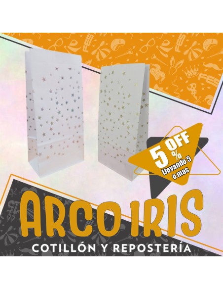 Bolsa Caramelera X 10 +5-5% Stamping Estrella Promo Por Cantidad Murillo