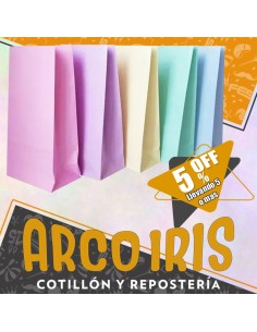 Bolsa Caramelera X 10 +5-5% Pastel Colores Varios Promo Por Cantidad Murillo