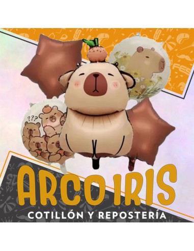 Mylar Set Personaje Surtido Metal Xu - 5/7 Piezas Skye Carpincho/paw Patrol/peppa Pig/cars/frozeen/avengers/capitan America/p