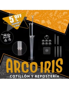 Base Con Adhesivo Y Soporte Para 7 Globos +5-5% - Acrilico Porta Mylar/globo Soporte Para Globos