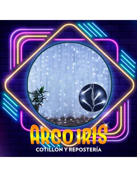 Cortina Led 144 Luces - 2 X 1.5 Mt 220 V Multi Function Fria/calida